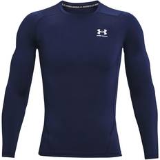 Under Armour Men's Heatgear Long Sleeve Top - Midnight Navy/White