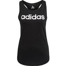 Adidas Bomull - Dam - Långa kjolar T-shirts & Linnen adidas Essentials Loose Logo Tank Top - Black/White
