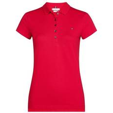 Tommy Hilfiger Dam - Kort ärmar Pikétröjor Tommy Hilfiger Women Core Heritage Polo Shirt - Apple Red