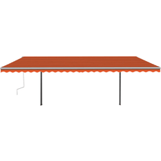 Fjärrkontroll - Polyester Markiser vidaXL Automatically Retractable Awning with Posts 600x300cm