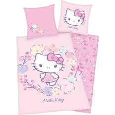 Hello Kitty - Rosa Textilier Herding Hello Kitty Sengetøj 135x200cm