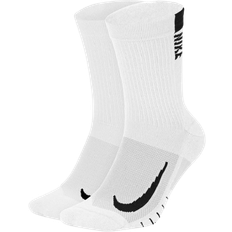 Nike Unisex Kläder Nike Multiplier Crew Socks 2-pack Unisex - White/Black