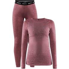 Polyamid Underställsset Craft Sportswear Core Wool Merino Set Women - Pink