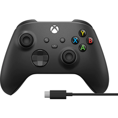 Trådlös - Vibration - Xbox Series X Handkontroller Microsoft Xbox Series X Wireless Controller + USB-C Cable - Black