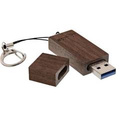 InLine Minneskort & USB-minnen InLine USB 3.0 Woodline Walnut 16GB