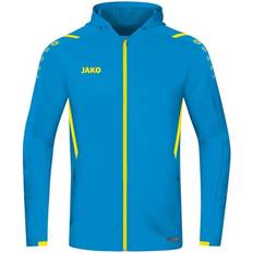 JAKO Challenge Hooded Jacket Unisex - Blue/Neon Yellow