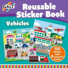 Galt Klistermärken Galt Reusable Sticker Book Vehicles