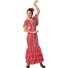 Röd - Sydeuropa Maskeradkläder Th3 Party Flamenco Dancer Children Costume