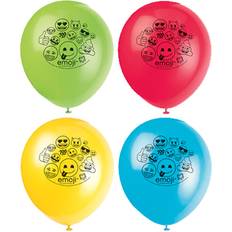 Unique Party Latexballonger Unique Party Emoji, Ballonger 8-pack