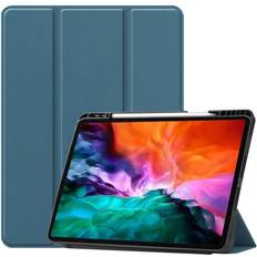 MTK iPad Pro 12.9" 2021 Slim fit tri-fold fodral Grön