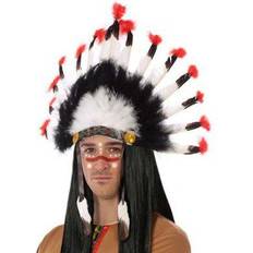 Slipsar & Rosetter - Vilda västern Maskeradkläder Th3 Party Indian Huvudbonad Svart Vit