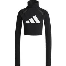Adidas Dam - Svarta - Återvunnet material T-shirts adidas Women Sportswear Long-Sleeve Top - Black