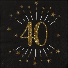 Paper Napkins 40 Years Birthday Party 10-pack