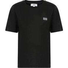 Hugo Boss T-shirts Barnkläder Hugo Boss Short-sleeved Cotton T-shirt - Black (J25P14-09B)