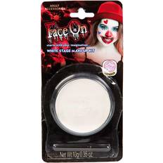 Cirkus & Clowner - Glasögon Maskeradkläder Hisab Joker FaceOn Ansiktsfärg Vit