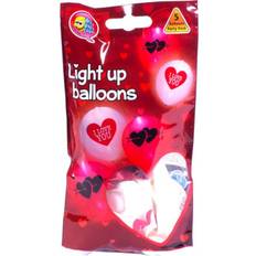 Sassier LED-Ballonger Latex I Love You 5-pack