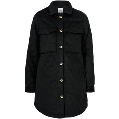 Dam - Quiltade jackor - Ull Object Collector's Item Vera Owen Long Quilted Jacket - Black