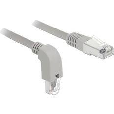 En kontakt - Nätverkskablar DeLock Downwards Angled RJ45-RJ45 S/FTP Cat6a 0.5m