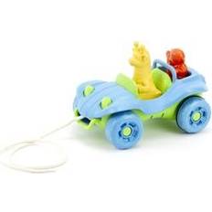 Green Toys Vagn Med Dragsnöre, Blå