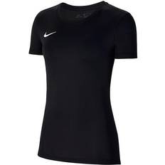 Nike Dam - Kort ärmar - Polyester T-shirts & Linnen Nike Dri-FIT Park VII Jersey Women - Black/White