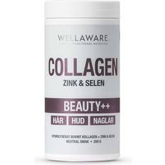 Kollagen - Pulver - Zink Kosttillskott WellAware Collagen Zink & Selen Beauty 200g