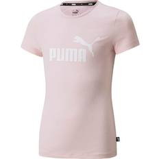 Puma Essentials Logo Youth Tee - Chalk Pink