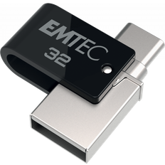 32 GB - USB 3.2 (Gen 1) - USB Type-C USB-minnen Emtec USB 3.2 Gen 1 Mobile & Go T260C OTG 32GB