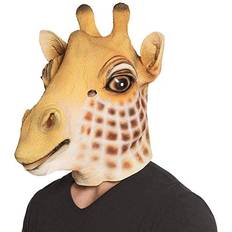 Smiffys Gul Masker Smiffys Latex Head Mask Giraffe