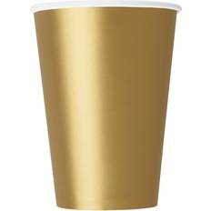Unique Party Pappersmuggar Guld 14-pack