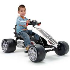 Injusa Gokart Mercedes Benz Pedaler Vit (89 x 60 x 50 cm)