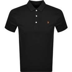 FARAH Herr T-shirts & Linnen FARAH Blanes Slim Fit Organic Cotton Polo Shirt - Black