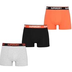 Superdry Herr Underkläder Superdry Classic Boxer Shorts 3-pack - Grey Marl/Black/Havana Orange