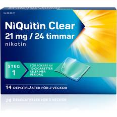 NiQuitin Clear 21mg/24 Timmar 14 st Plåster