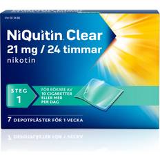 NiQuitin Clear 21mg/24 Timmar 7 st Plåster