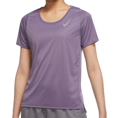 Nike Dam - Kort ärmar - Lila - Polyester T-shirts Nike Dri-Fit Race Short-Sleeve Running T-shirt Women - Amethyst Smoke/Reflective Silver