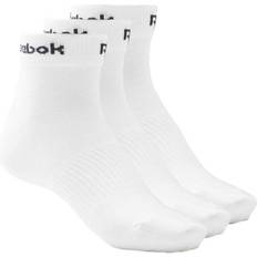 Reebok Elastan/Lycra/Spandex - Herr Underkläder Reebok Active Core Ankle Socks 3-Pack Men - White