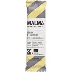 Malmö Chokladfabrik Lemon & Liquorice White Chocolate 30% 25g