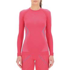 Rosa Underställsset UYN Evolutyon UW Long Sleeve Base Layer Women - Strawberry/Pink/Turquoise