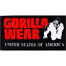 Yogautrustning Gorilla Wear Classic Gym Towel, Black/Red