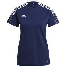 Adidas Bomull - Dam Pikétröjor adidas Tiro 21 Polo Shirt Women - Team Navy Blue