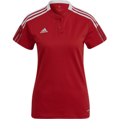 Adidas Bomull - Dam Pikétröjor adidas Tiro 21 Polo Shirt Women - Team Power Red