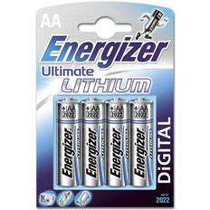 Batterier - Lithium Batterier & Laddbart Energizer AA Ultimate Lithium Compatible 4-pack