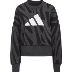 adidas Women's Sportswear Future Icons Feel Fierce Graphic Sweatshirt - Multicolor/Carbon/Black