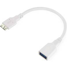 Unitek USB A-USB Micro-B - USB-kabel Kablar Unitek USB A-Micro USB B 3.0 M-F 0.2m 0.2m