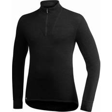 Polyamid Underställstoppar Woolpower Zip Turtleneck 200 Sweater Unisex - Black