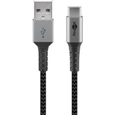 Goobay Svarta - USB A-USB C - USB-kabel Kablar Goobay 5V USB A-USB C 2.0 2m
