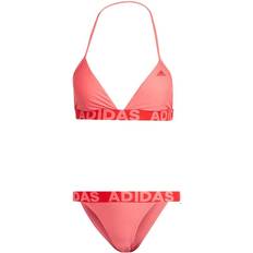 14 - Dam Bikiniset adidas Women Beach Bikini - Semi Turbo/Vivid Red