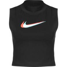 Nike Bomull - Dam Linnen Nike Sportswear Mock Neck Tank Women's - Black