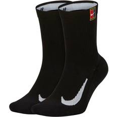 Tennis Underkläder Nike Court Multiplier Cushioned Tennis Crew Socks 2-pack - Black/Black