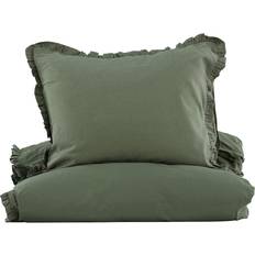 Dra på lakan - Linne Sängkläder Venture Design Lias Påslakan Grön (200x150cm)